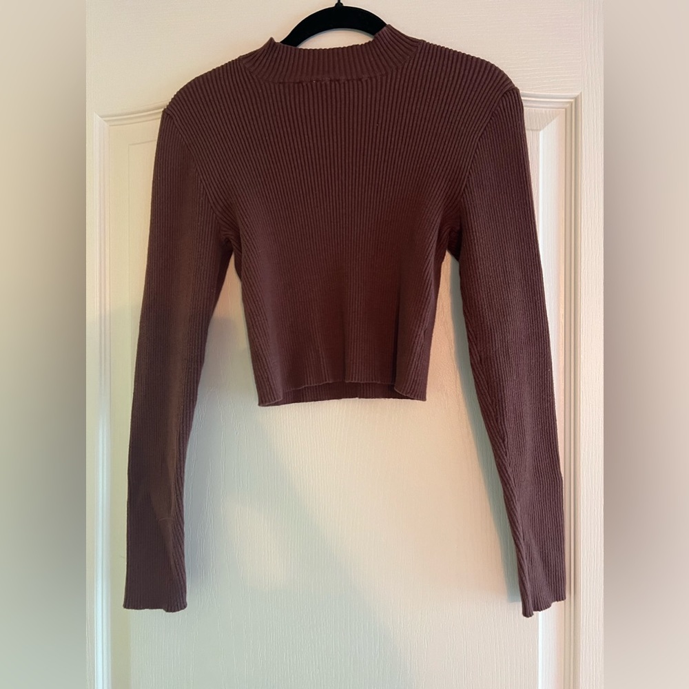Pacsun Turtle Neck Sweater, Brown, Medium